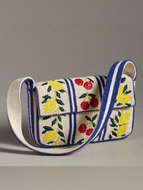 Anthropologie Fiona Beaded Bag Positano NWT